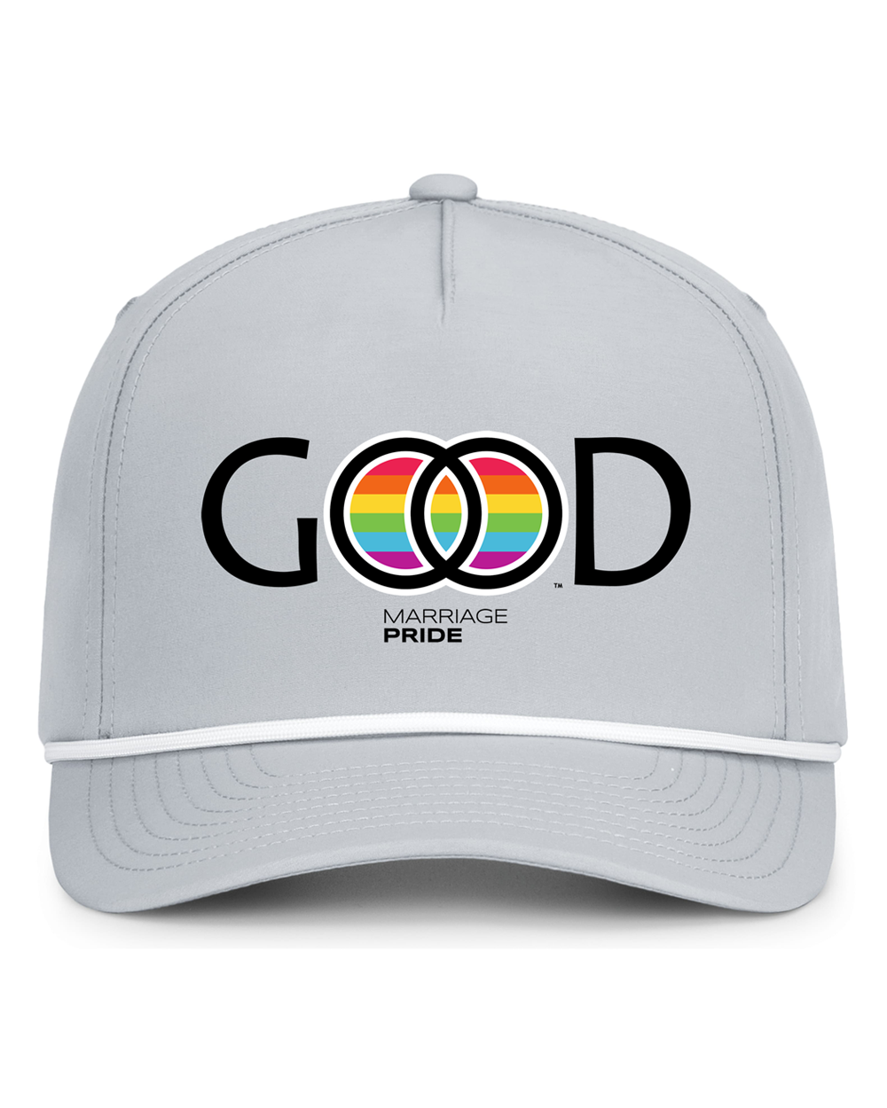 Marriage Pride GOOD Logo Snapback Perforated Campaign Cord Cap