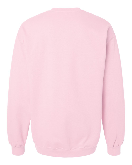 Marriage Pride PINK Large Logo DTF Unisex Pink Crewneck Sweatshirt