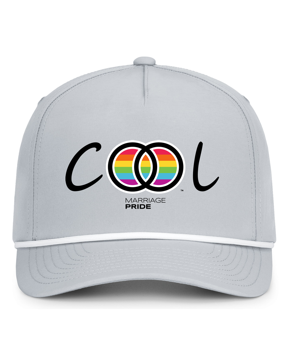 Marriage Pride COOL Logo Snapback Perforated Campaign Cord Cap