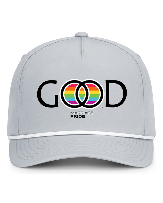 Marriage Pride GOOD Logo Snapback Perforated Campaign Cord Cap