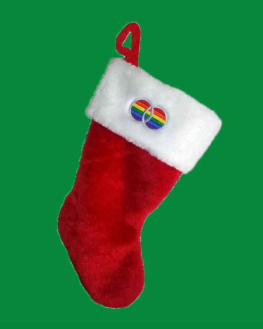 HOLIDAY Marriage Pride Christmas Stockings Embroidered