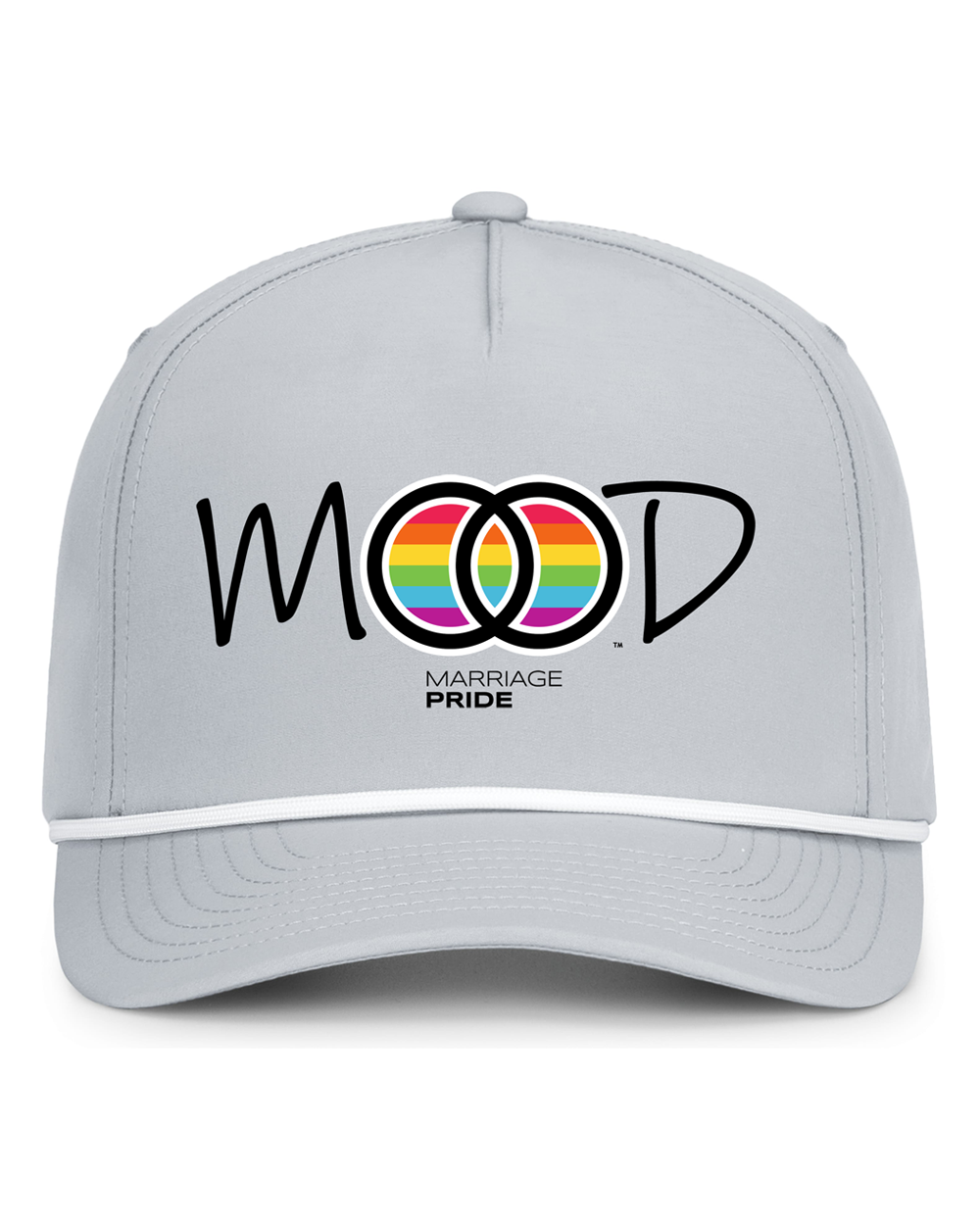 Marriage Pride MOOD Logo Snapback Perforated Campaign Cord Cap