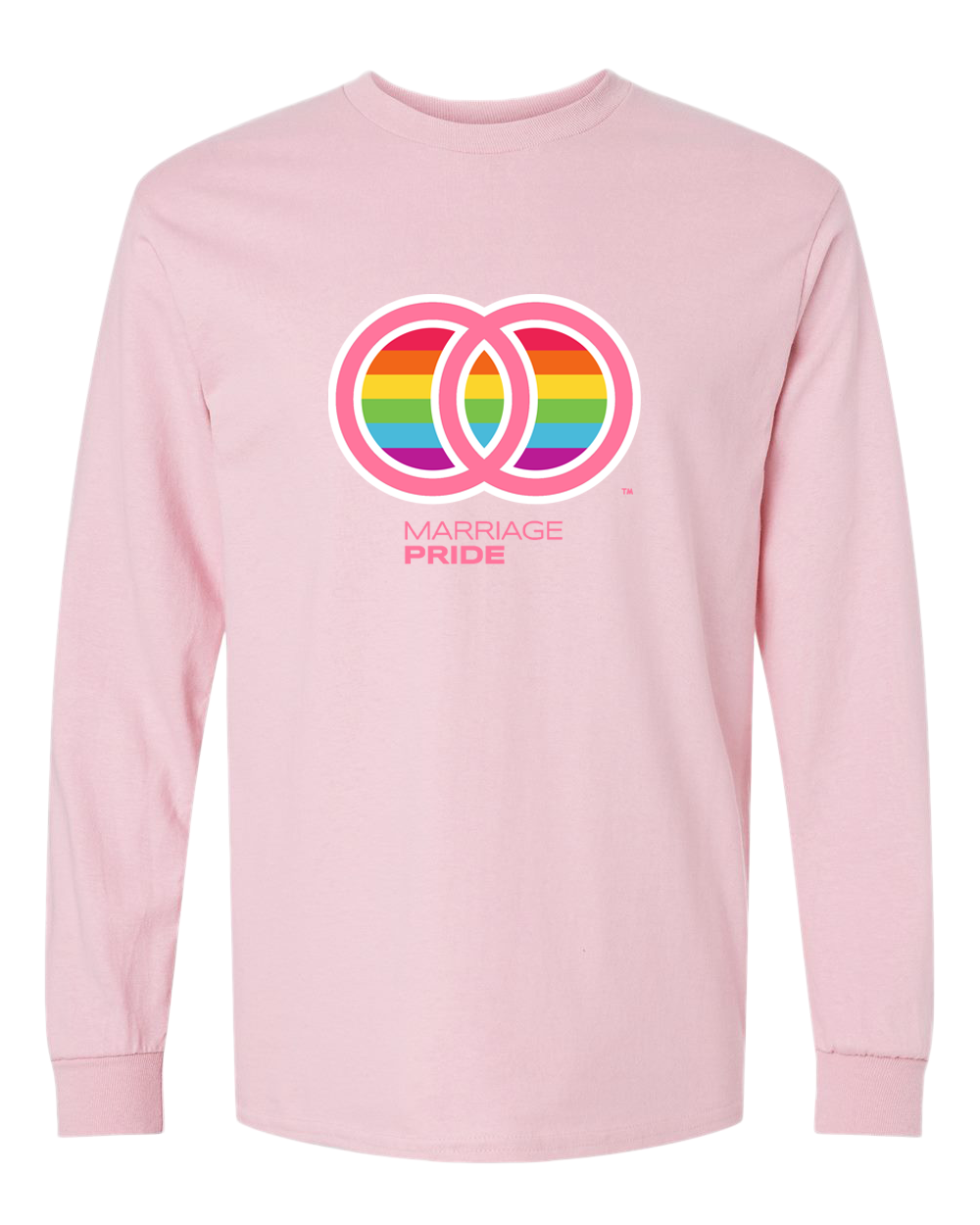 Marriage Pride PINK Large Logo Pink Unisex Long Sleeve T-Shirt