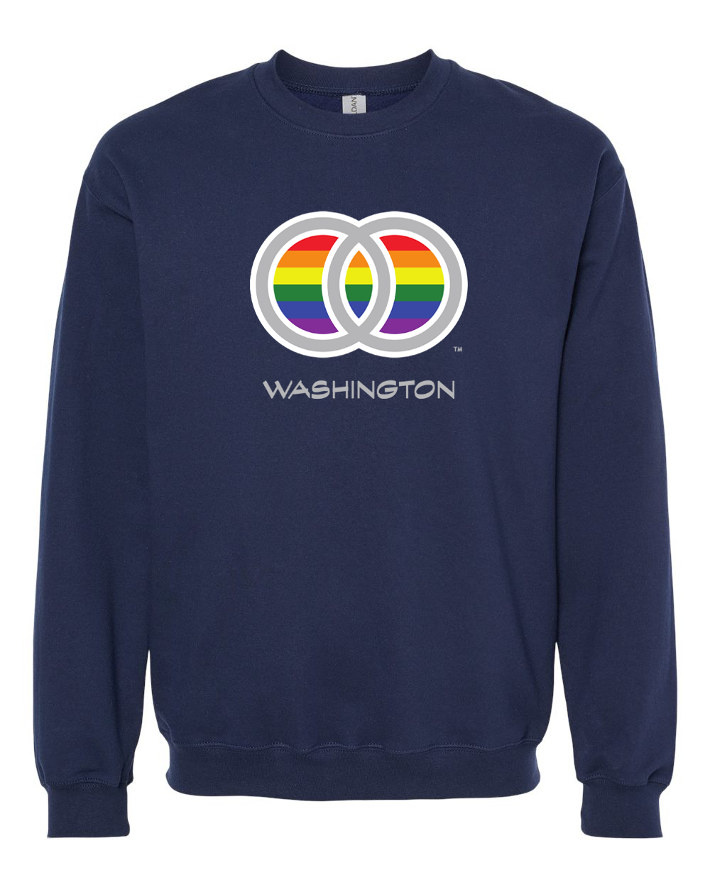 Marriage Pride PROVINCIAL STATE Center Chest Unisex Crewneck Navy Sweatshirt
